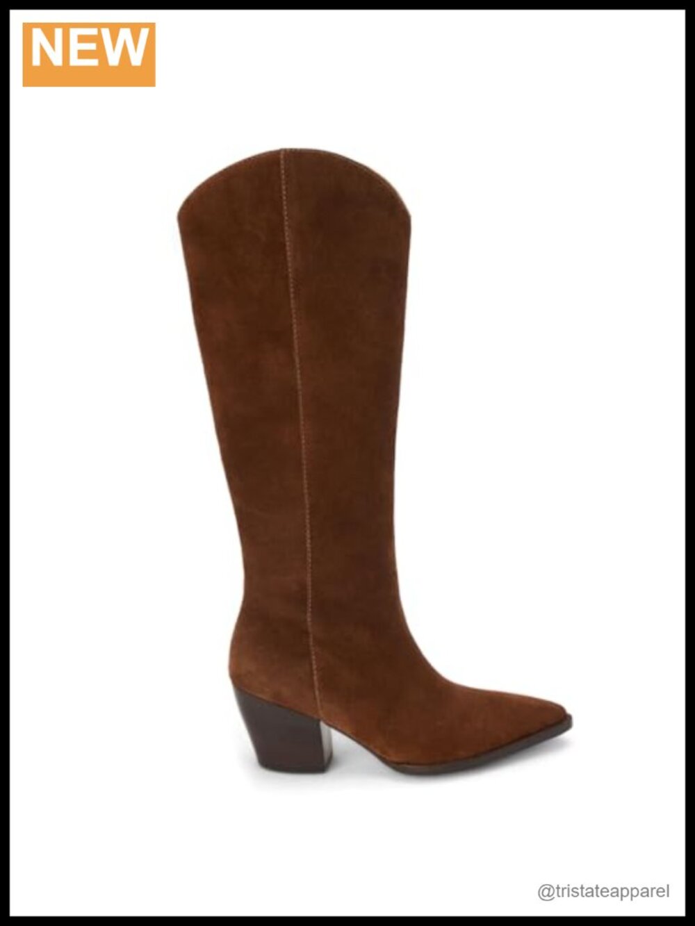 Matisse Bellamy Knee High Leather Boots Block Heel Zip